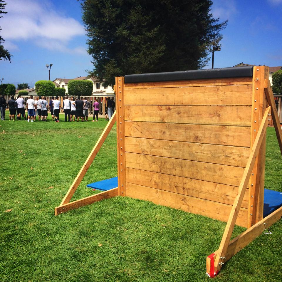 Small wood climbing wall